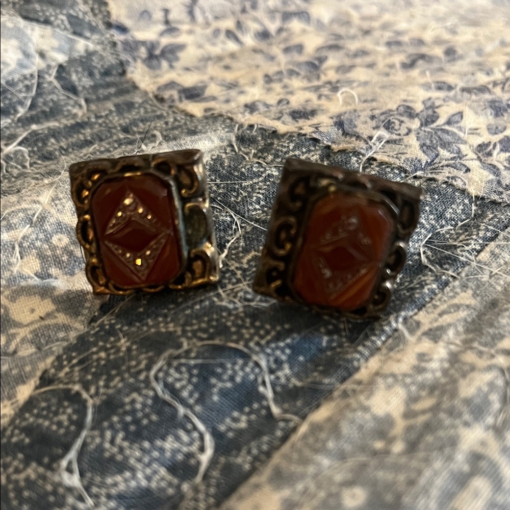 Vintage Nemo Carnelian Earrings